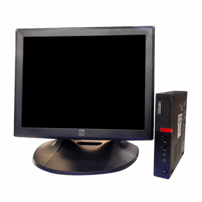 Touch Elo 15″ – Tiny Lenovo M710q – Intel Core i3 6ta – 8GB – 256SSD