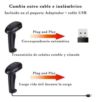Lector de Código de Barras, Inalámbrico, Recargable - Image 6